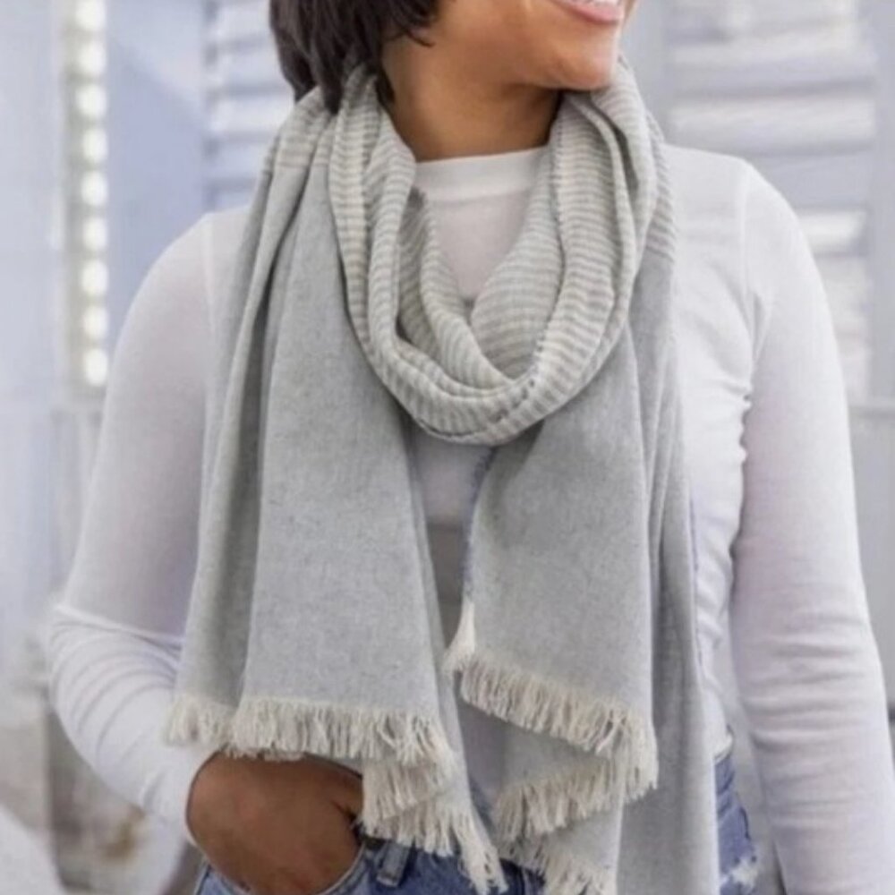 NWT, Tribe Alive Upcycled Denim Scarf, From the Be Kind Ellen Box.